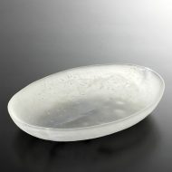 g3076-50-1 18.0x12.5乳白ガラス楕円皿