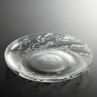 g3078-80-1 φ22.5x3.5白彩ガラス皿
