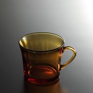 y6128-25-1 10.0x8.0x6.5茶ガラスマグ