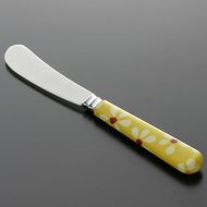 d6198-15-1 16.0x1.8持ち手黄花柄バターナイフ