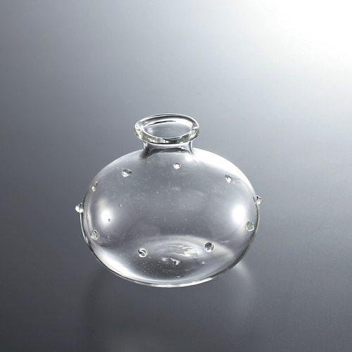 g2071-25-1 φ8.0x6.8丸ガラス花瓶小