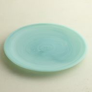 g3003-45-1 φ21.4水色刷毛目すりガラス皿