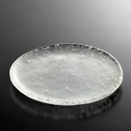g3026-75-1 φ17.8銀チラシガラス皿