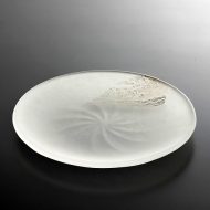 g3043-25-1 φ15.7銀彩すりガラス皿