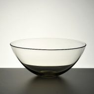 g4158-100-1 φ12.0x5.0手吹き縁赤ラインガラス鉢
