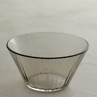 g4213 ゆらぎライン茶ガラス鉢(小林裕之)