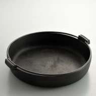 n1112-200-1　φ29.5x7.2南部すき焼き鍋(丸・もち手つき)