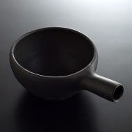 n1431-120-1 23.5×16.5×8.2黒つやなし片手土鍋