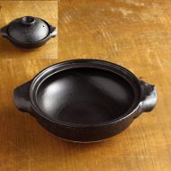 n1434-60-1 21.5×17.3×5.5黒小土鍋