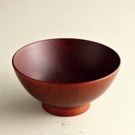s1058-35-1 φ12.3x5.8赤茶木目碗