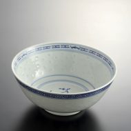 t5004-25-1サイズ：φ17.7x7.6景徳鎮ホタルラーメン鉢