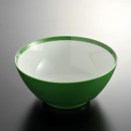 t5112-75-1サイズ：φ17.8x8.0緑交趾ラーメン鉢