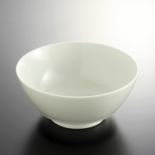 t5114-65-1サイズ：φ17.8x8.0白マットラーメン鉢