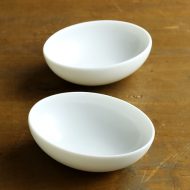 w3061-25-2 8.5x6.6x2.7白磁楕円豆鉢