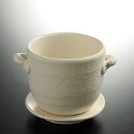 w4570-30-2 11.5x8.2x8.3粉引き手つき茶碗蒸し