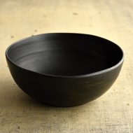 w7049 漆塗り濃茶鉢(小坂 明)