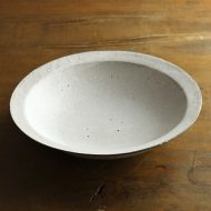 w7558-135-1 φ24.2x6.2薄グレーチタン釉リム8寸鉢