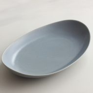 y1102 薄青楕円皿