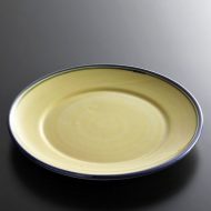 y2043-30-1 φ20.4黄青ライン皿
