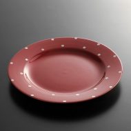 y2531-45-1 φ28.0COSTA NOVA赤白水玉ディナー皿
